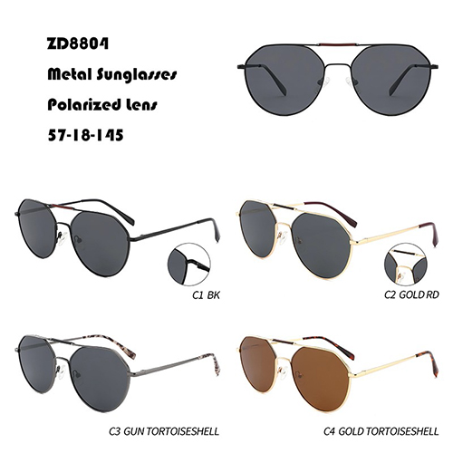 Stylish Double Bridge Metal Sunglasses W3558804