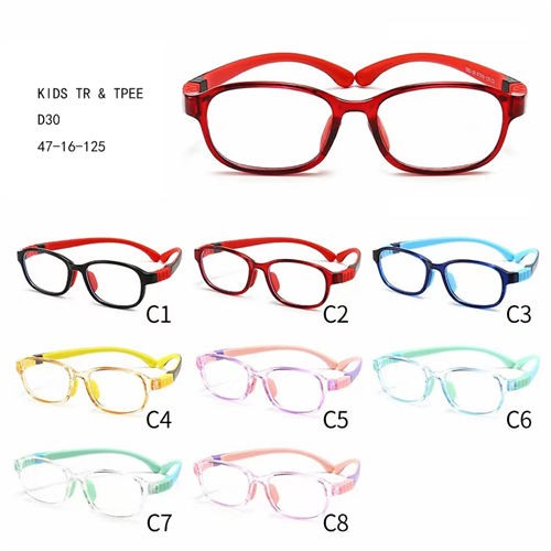 TR ଏବଂ TPEE Montures De lunettes ପିଲାମାନଙ୍କ ପାଇଁ ନମନୀୟ T52730 |