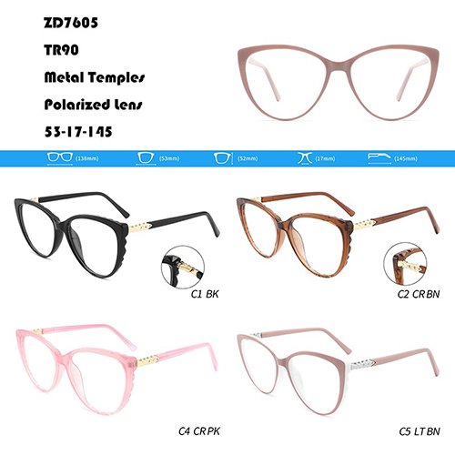 TR90 Large Frame Cat Eye Glasses W3557605