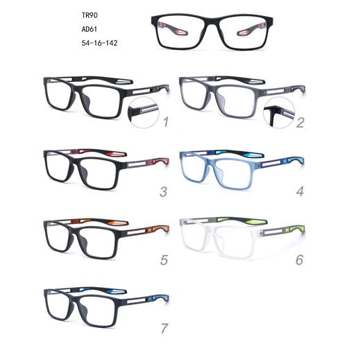 TR90 تصميم جديد ملون نظارات رياضية موضة W34561