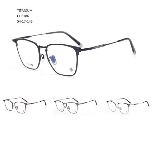 แว่นตาไทเทเนียมแฟชั่นดีไซน์ใหม่ Lunettes Solaires Square S4165186