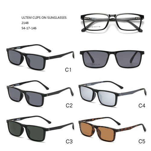 Квадратные солнцезащитные очки Ultem по хорошей цене с клипсой W3452148
