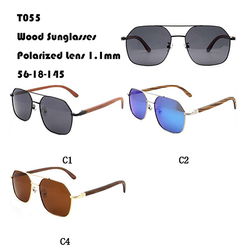 Óculos de sol de madeira ultraleves W365055