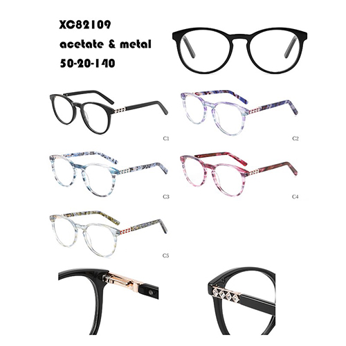 ຂອບແວ່ນຕາວົງ Vintage Acetate Eyeglasses W34882109