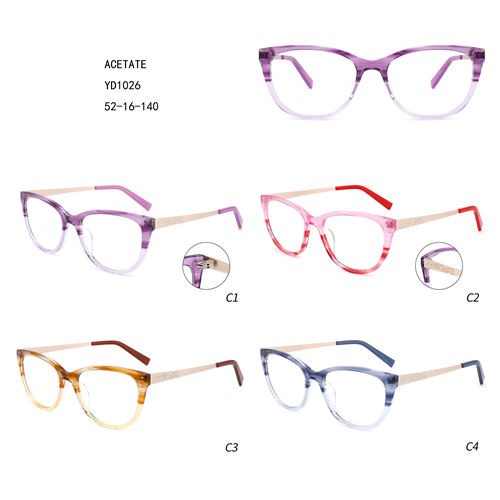 Phụ nữ đầy màu sắc Acetate Giá tốt Gafas Retro đặc biệt W3551026