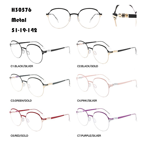 Óculos femininos sofisticados de metal W36730576