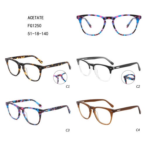 Abesifazane Okunethezeka Acetate Gafas Oversize Colorful W3551250