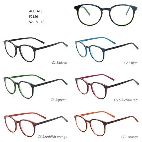 Acetate Clips On Sunglasses Colorful Eyeglasses W3102126