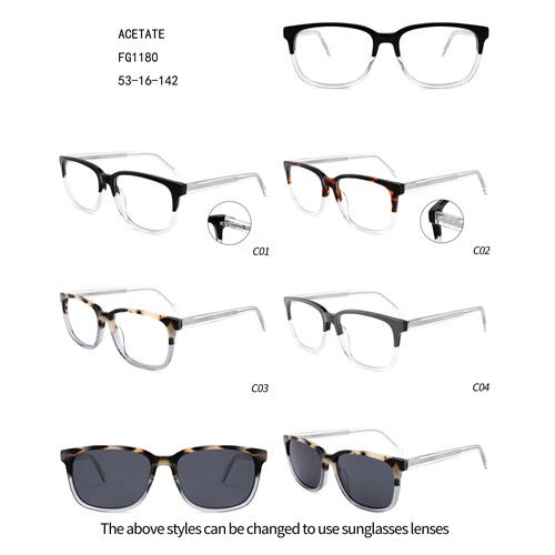 Acetate Double Color New Design Gafas Square W3551180