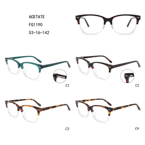 Acetate Double Colorful Good Price Women Gafas W3551190