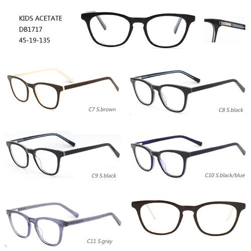 Acetate Eyewear Colorful Special Kids Optical Frame W3101717