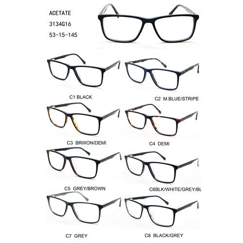 Acetate Men Square Fashion Lunettes Solaires New Design W305313416