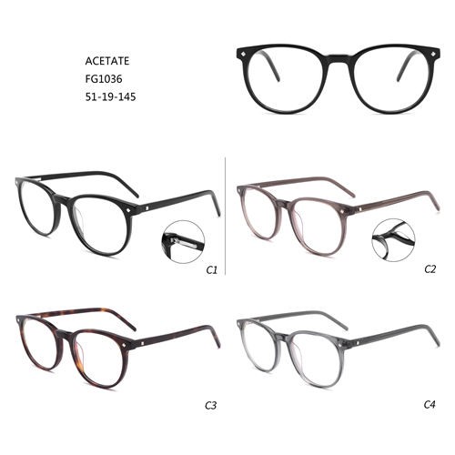 Acetate Oversize Montures De Lunettes Colorful Eyeglasses W3551036
