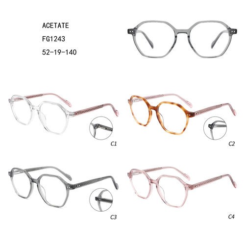 Acetate Retro Luxury Gafas Oversize Colorful Round W3551243