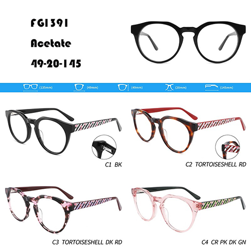 Artistic Sense Acetate Eyeglasses W3551391