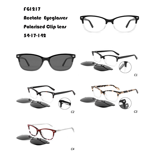 Basic Acetate Clips On Sunglasses W3551217