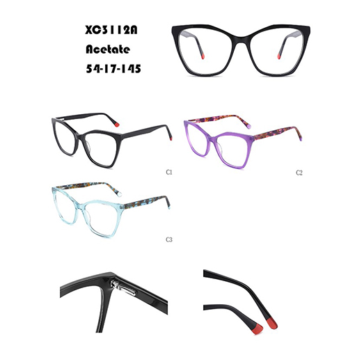 Black Large Frame Acetate Optical Frame W3483112A