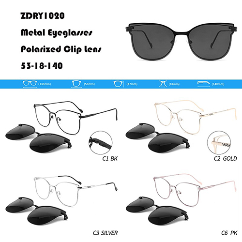Cat Eye Metal Clips On Sunglasses W3551020