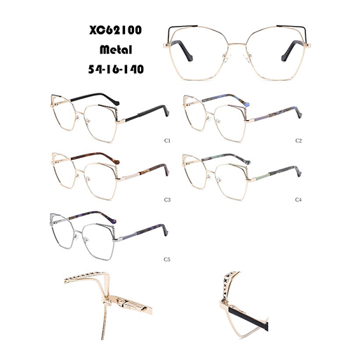 Cat Eye Polygonal Metal Optical Frame W34862100