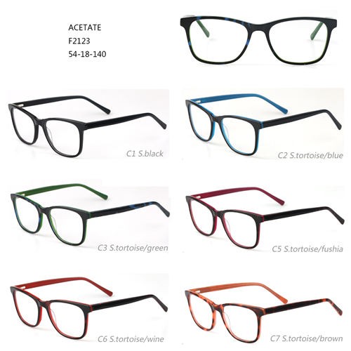 Clips On Sunglasses Colorful Acetate Eyeglasses W3102123
