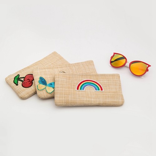 Cloth PU Sunglasses Bag W3034194