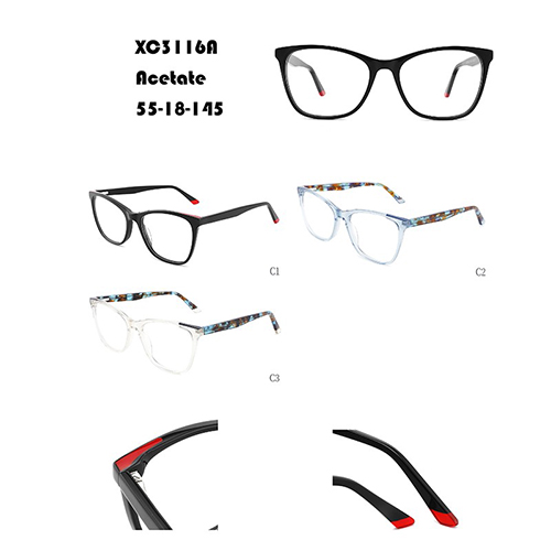 Color-blocking Acetate Optical Frame W3483116A