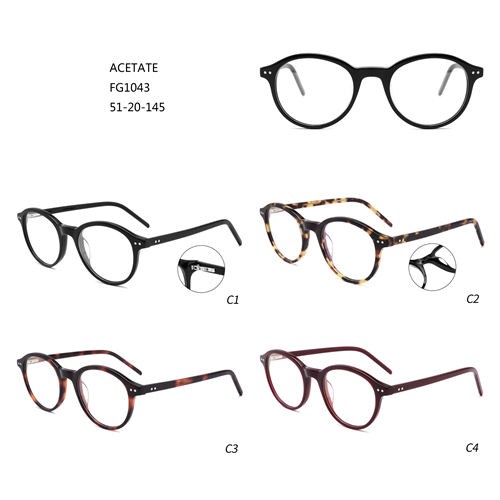 Customer Logo Good price De Lunettes Acetate Fashion Eyeglasses W3551043