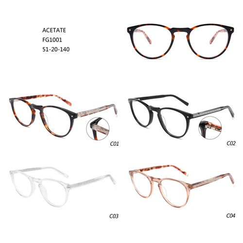 Double Color Special Hot Sale Eyeglasses Amazon Montures De Lunettes W3551001