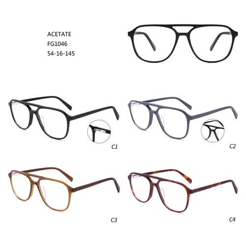 Fashion Acetate De Lunettes Customer Logo Hot sale Eyeglasses W3551046