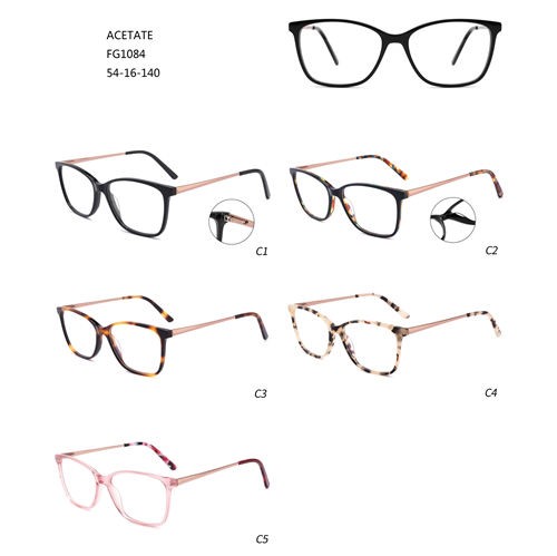 Fashion Oversize Hot Sale Acetate Montures De Lunettes Acetate Eyeglasses W3551084