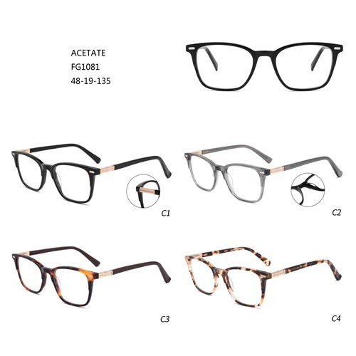 Good Price Acetate Montures De Lunettes Oversize Hot Sale Eyeglasses W3551081