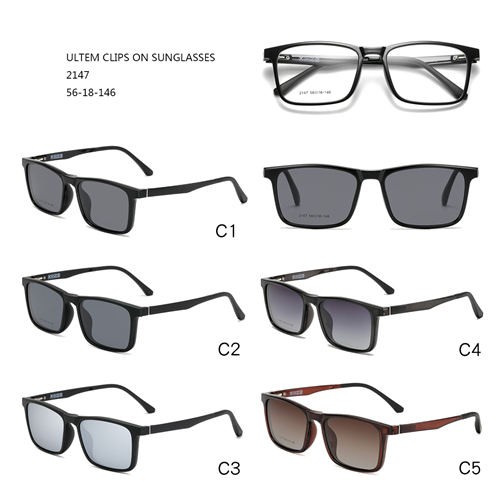 Good Price Square Ultem Clip On Sunglasses W3452147