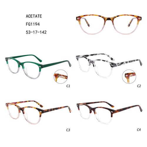 Good Price Women Acetate Gafas Double Colorful Fashion W3551194