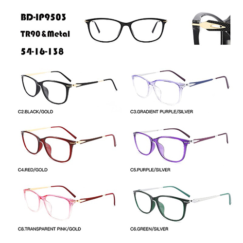 Gradient Color TR90 And Metal Eyeglasses W3679503