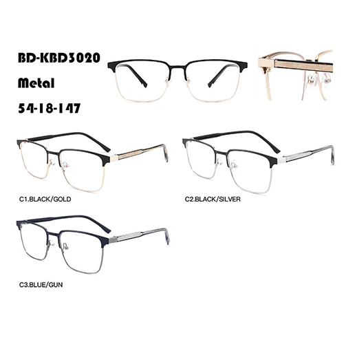 Half-rim Metal Eyeglasses Factory W3673020