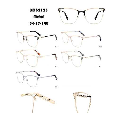 Hollow Color Matching Metal Glasses Frame W34862125