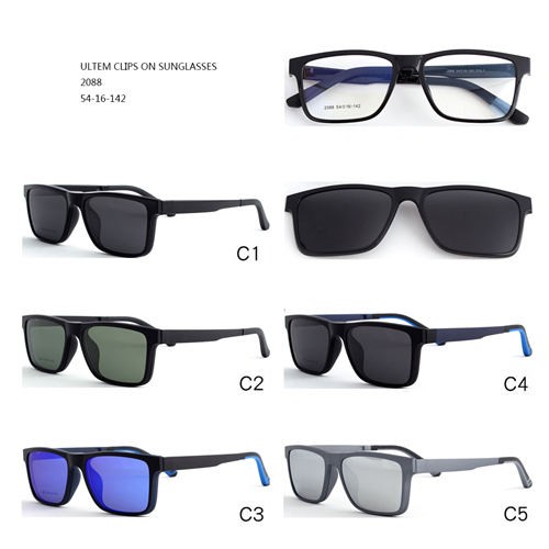 Hot Sale Fashion Ultem Clip On Sunglasses W3452088