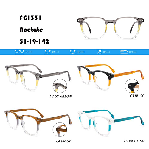 Large Frame Color Matching Acetate Optical Frame W3551331