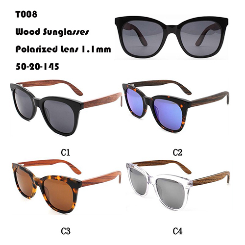 Large Frame Wood Sunglasses W365009