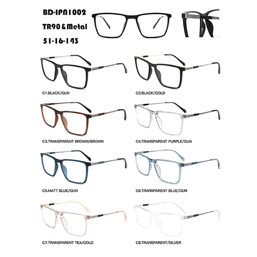 Men Large Frame TR90 And Metal Eyeglasses W3671002