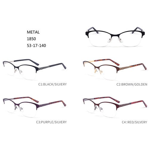 Metal Eyeglass Frames Hot Sale Eyewear Half Border W3541850