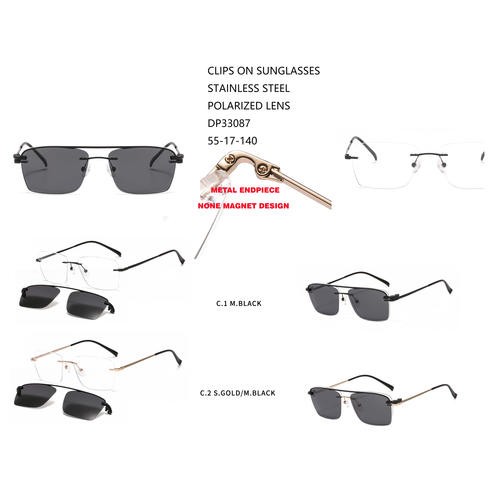 Metal Fashion Polarized Sunglasses Clip On W31633087