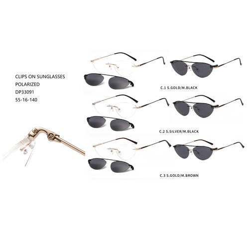 Metal Fashion Polarized Sunglasses Clip On W31633091