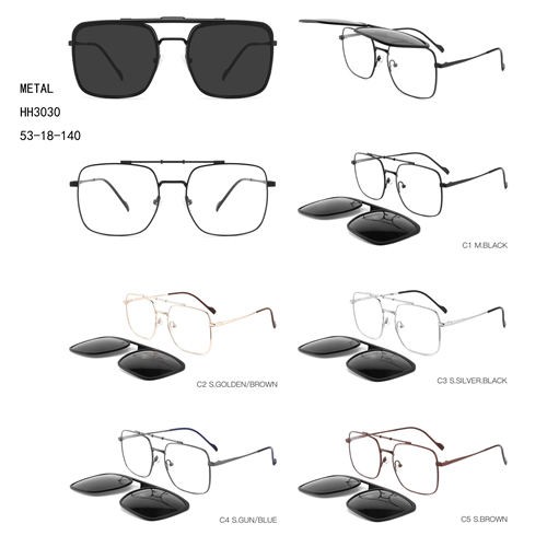 Metal Fashion Polarized Sunglasses Clip On W3483030
