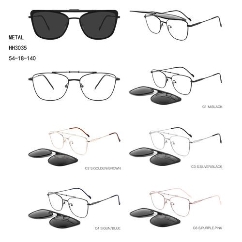 Metal Fashion Polarized Sunglasses Clip On W3483035