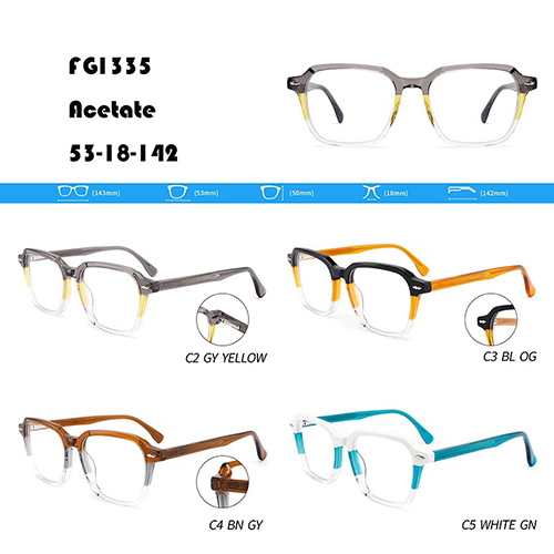 Multi-color Optional Acetate Optical Frame Factory W3551335