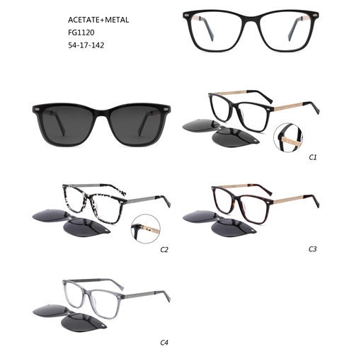 New Design Metal Amazon Hot Sale Clip On Sunglasses W3551120