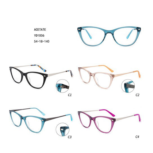 New Design Retro Colorful Acetate Luxury Gafas Women Cat W3551006