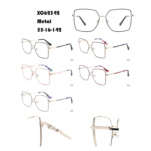 New Large Metal Eyeglasses Frame W34862342