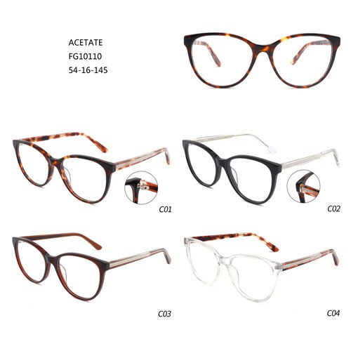 Oversize Acetate Women Montures De Lunettes Special Eyeglasses W3551010
